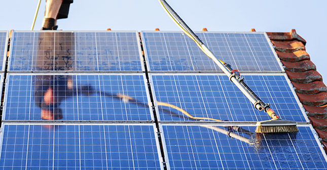 solar panel cleaning